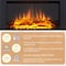 Edendirect 36'' Electric Fireplace Insert, Remote Control, Adjustable Flame Brightness, 750W/1500W EF376B - alternate 4
